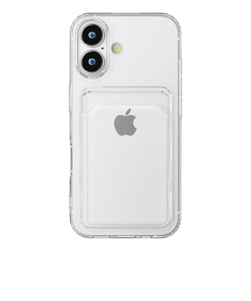 【iPhone16】　ピージーエー（PGA）　クリアポケットケース　クリア