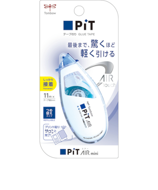 トンボ鉛筆（Tombow）　ピット（PiT）　エアーミニ　テープのり　つめ替えタイプ　PN－CAS　スタンダード