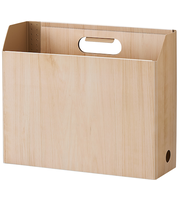 セキセイ　ウッズスタイル　ボックスファイル　A4ヨコ　WDS‐8651　ナチュラルブラウン