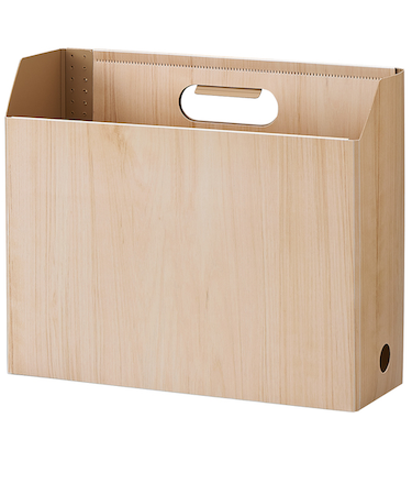 セキセイ　ウッズスタイル　ボックスファイル　A4ヨコ　WDS‐8651　ナチュラルブラウン