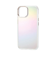 【iPhone15】　エレコム（ELECOM）　＆me　ハイブリッドケース　オーロラ　PM-A23AHVCACR　クリア