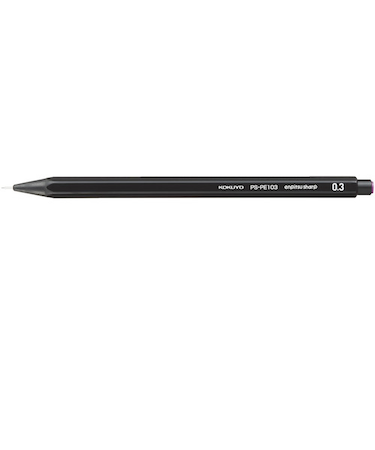 コクヨ（KOKUYO）　鉛筆シャープ　0.3mm　PS－PE103D－1P　黒