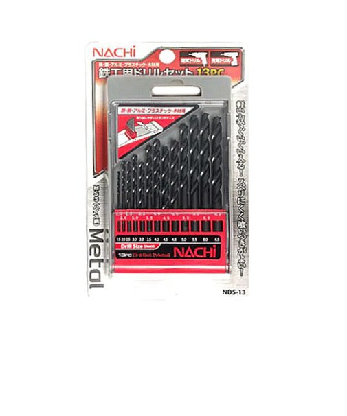 ナチ（NACHI）　鉄工用ドリル　13PC　NDS－13