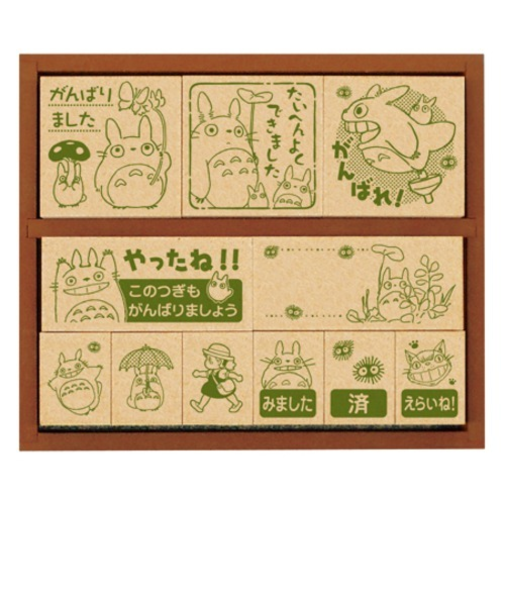 ビバリー　木製ごほうびスタンプ2　SG-128　となりのトトロ