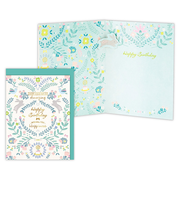 ホールマーク（Hallmark）　立体カード　うさぎと花　誕生お祝い　826437