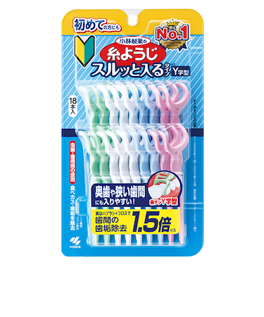 小林製薬　糸ようじ　スルッと入るタイプ　Y字型　18本入