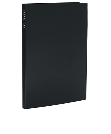 セキセイ　高透明クリヤーファイル　20P　KP－2512　ブラック