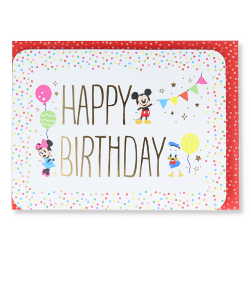 ホールマーク（Hallmark）　グリーティングカード　誕生お祝い　立体　ディズニー　816766　ミッキー＆フレンズ　パーティーガーランド2
