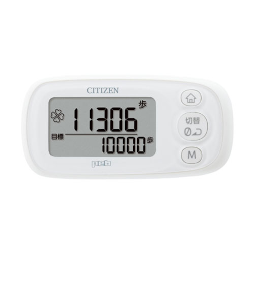 CITIZEN　peb　3Dセンサー歩数計　TWT512　ホワイト