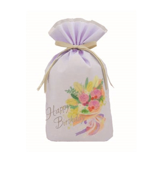 ゼットアンドケイ（Z＆K）　ギフトバッグ　ハッピーバースデー　S　パープル