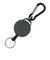 スイング　丸型ABSリールカラビナキー（S）　ブラック