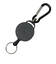 スイング　丸型ABSリールカラビナキー（S）　ブラック