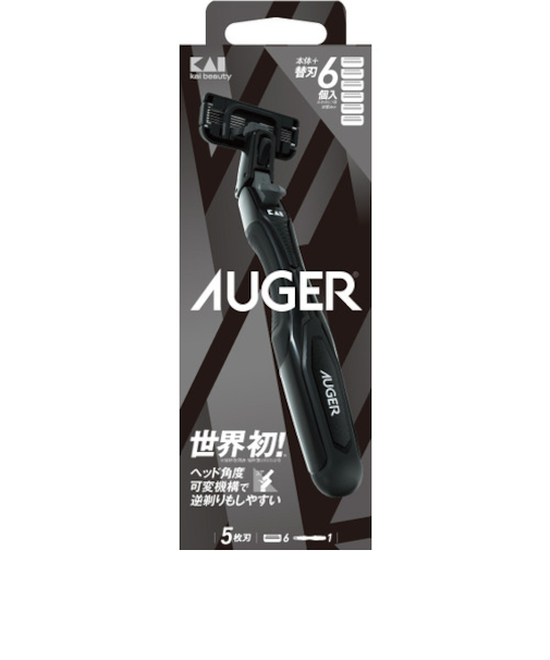貝印（KAI）　AUGER　コンボパック　ホルダー＋替刃6個入　GA0088Q