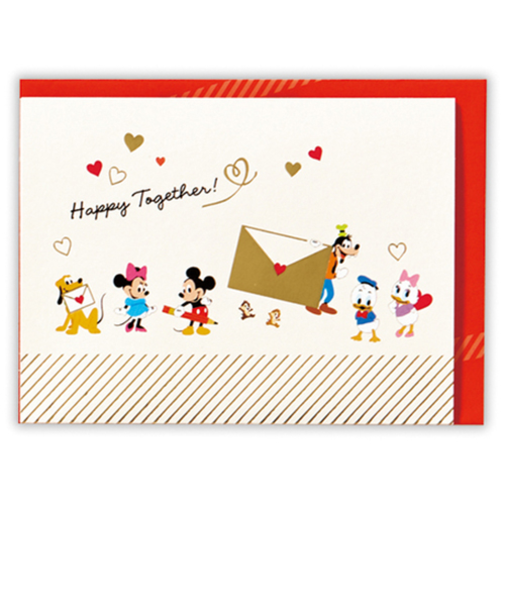 ホールマーク（Hallmark）　グリーティングカード　多目的　立体　ディズニー　816704　ミッキー＆フレンズ　お手紙2