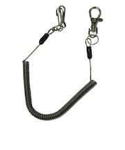 スイング　ステンレスワイヤーコイルキー　ブラック