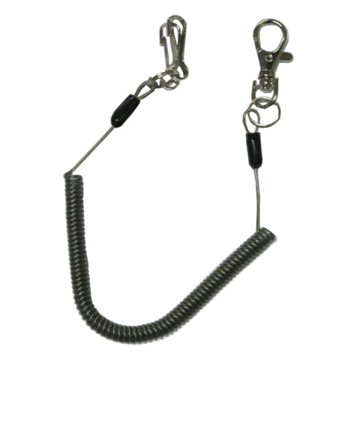 スイング　ステンレスワイヤーコイルキー　ブラック