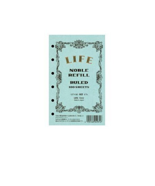 ライフ　ノーブルリフィール　ミニ6サイズ　6ミリ横罫　R202