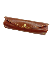 レザークラフトキット ペンケース チョコ