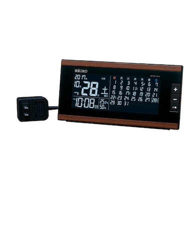 セイコー（SEIKO）　電波クロック　目覚まし時計　DL212B　ブラウン