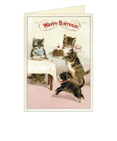 カバリーニ（CAVALLINI）　グリーティングカード　Happy　Birthday　キャット1