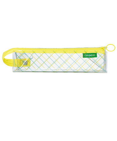 【お買い得】　コクヨ（KOKUYO）　限定キャンパス　トレーになるクリアペンケース　F-VBF143-L1-2　ライトブルー×イエロー