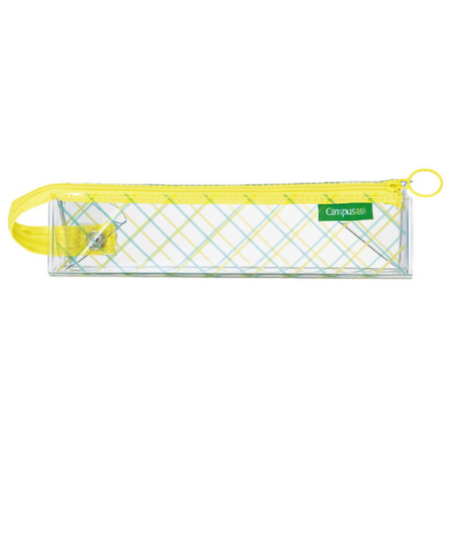 【お買い得】　コクヨ（KOKUYO）　限定キャンパス　トレーになるクリアペンケース　F-VBF143-L1-2　ライトブルー×イエロー