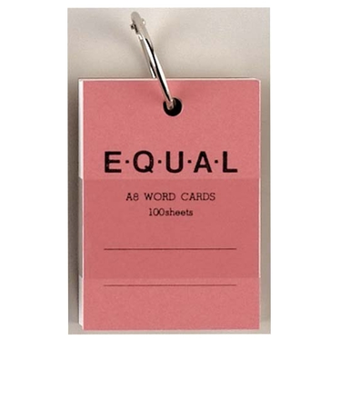 ライフ　単語カード　A8　イコール　P321d　ピンク