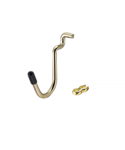 光　U型フック　PBUFG‐40　ゴールド（キャップ黒）　4個入