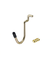 光　U型フック　PBUFG‐40　ゴールド（キャップ黒）　4個入