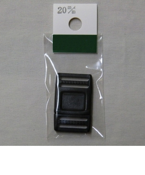 ニフコ（Nifco）　薄型バックル　FR－20B　20mm　黒　1個入