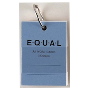 ライフ　単語カード　A8　イコール　P321a　青