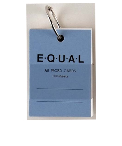 ライフ　単語カード　A8　イコール　P321a　青
