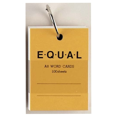 ライフ　単語カード　A8　イコール　P321c　黄