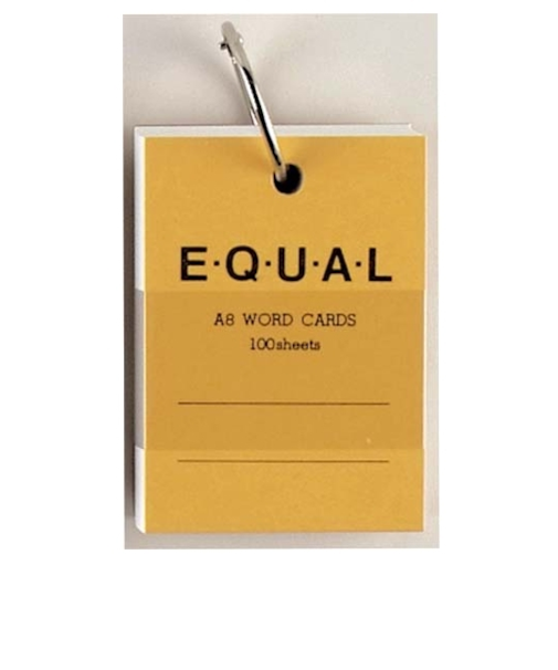 ライフ　単語カード　A8　イコール　P321c　黄