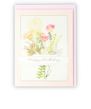 ホールマーク（Hallmark）　グリーティングカード　誕生お祝い　イン・ザ・フレーム　816865　ピンクブーケ2