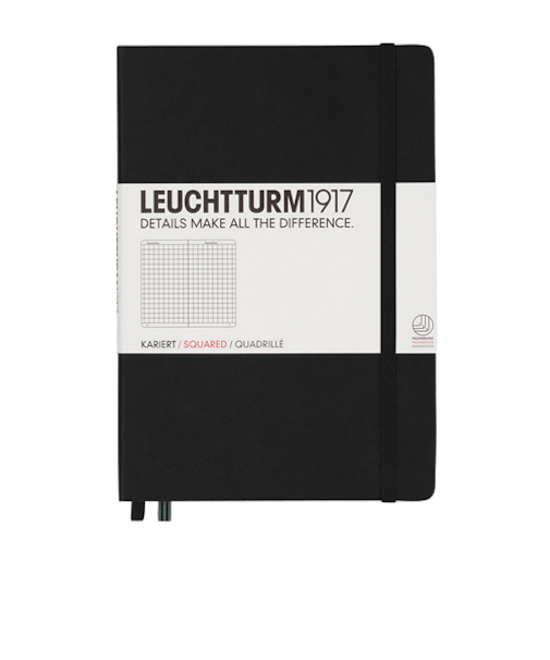 ロイヒトトゥルム1917　A5ノート　方眼　315928　ブラック