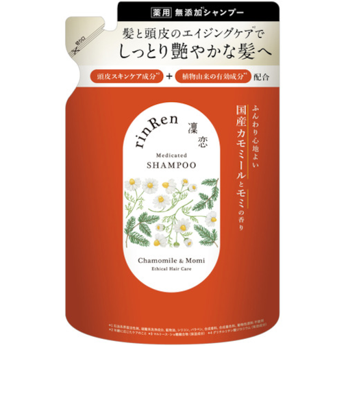凜恋　リンレン（rinRen）　シャンプー　カモミール＆モミ　詰替　300mL