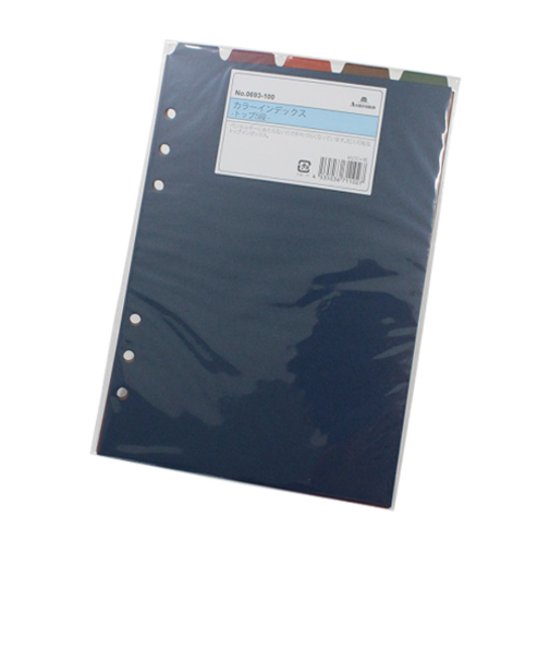 アシュフォード（ASHFORD）　カラーインデックス　トップ5段　A5　0693－100　5枚入