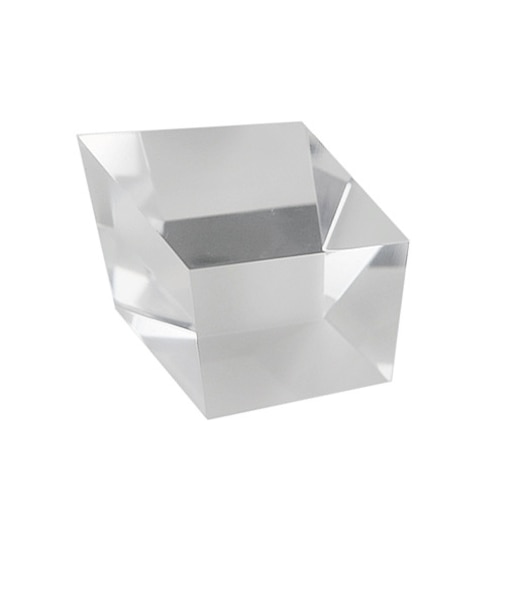 サワダプラテック（SAWADA　PLATEC）　アクリルブロック　菱形　42×52×20mm　クリア