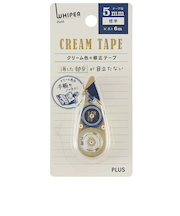 プラス（PLUS）　修正テープ　ホワイパープチ　クリームテープ　5mm　WH-815Y　ブルー