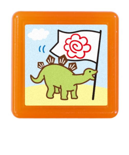 こどものかお　ティーチャー浸透印　0616－101　恐竜／はなまる