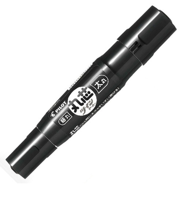 パイロット（PILOT）　丸芯　ツインマーカー　細・太　MFN15FBMB　黒