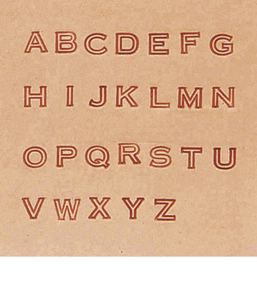 アルファベット刻印セット　1/4インチ　28490