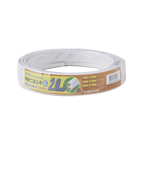 エルパ（ELPA）　ビニールコード10M　VFF-210H(W)