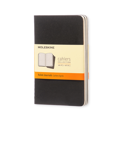 モレスキン（MOLESKINE）　カイエジャーナル　ソフトカバー　横罫　ポケットサイズ　405817　ブラック