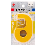ニチバン セロテープ(R) 小巻カッターつき まっすぐ切れるタイプ CT‐15DCY