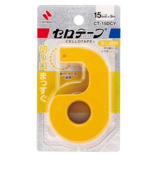 ニチバン　セロテープ（R）　小巻カッターつき　まっすぐ切れるタイプ　CT‐15DCY