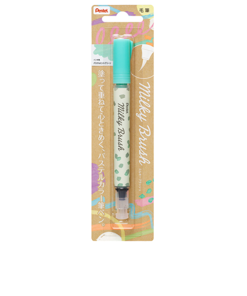 ぺんてる（Pentel）　ミルキーブラッシュ　XGFH－PD　パステルミントグリーン