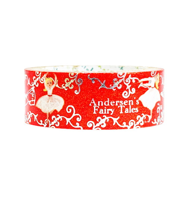 シール堂　きらぴかマスキングテープ　童話の宝石　アンデルセン　ks-dt-10226　赤いくつ