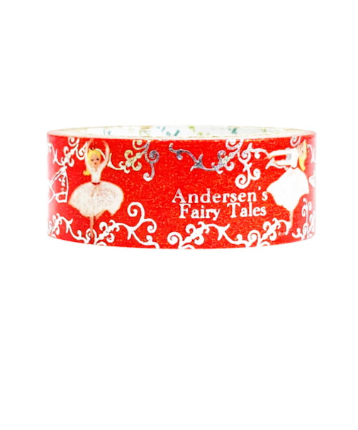 シール堂　きらぴかマスキングテープ　童話の宝石　アンデルセン　ks-dt-10226　赤いくつ